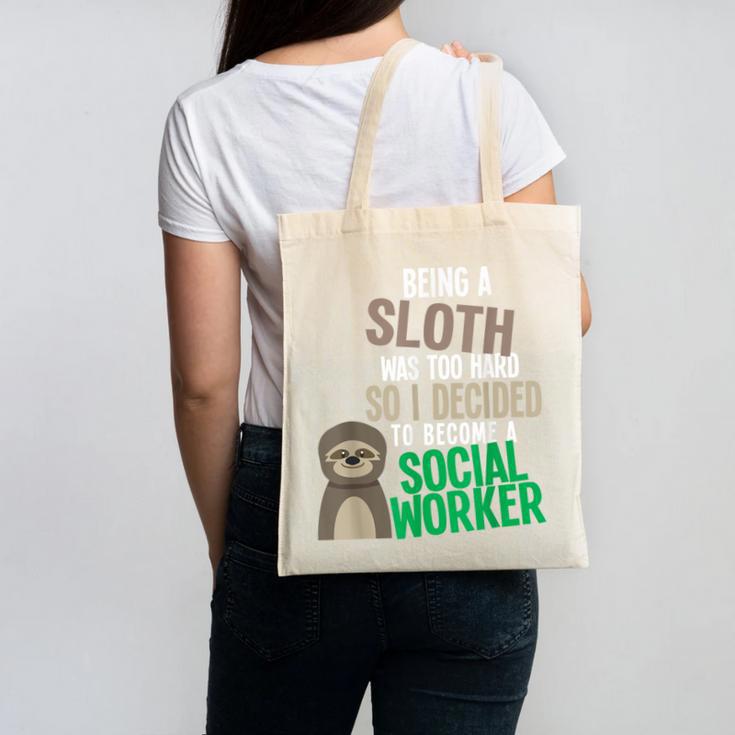 Social Work Student Masters Degree Graduation Canvas Tote Bag