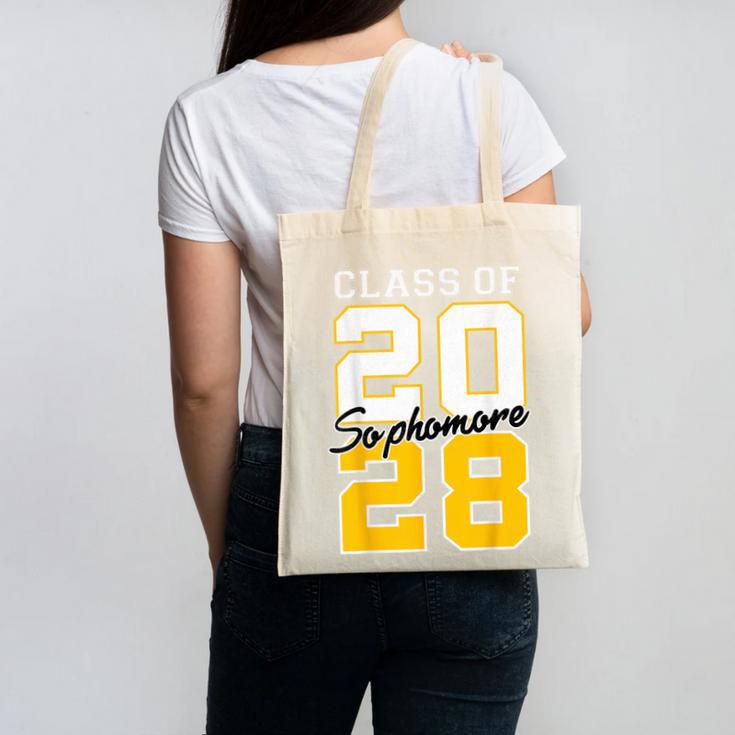 Sophomore 2028 Class Of 2028 Graduation 2028 10th Grade Canvas Tote Bag