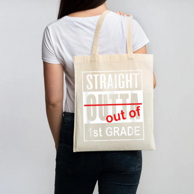 Straight Outta First Grade Graduation 1st Grade T Shirt Canvas Tote Bag