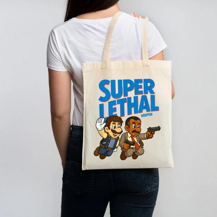 Super Lethal Cute Nostalgia Canvas Tote Bag