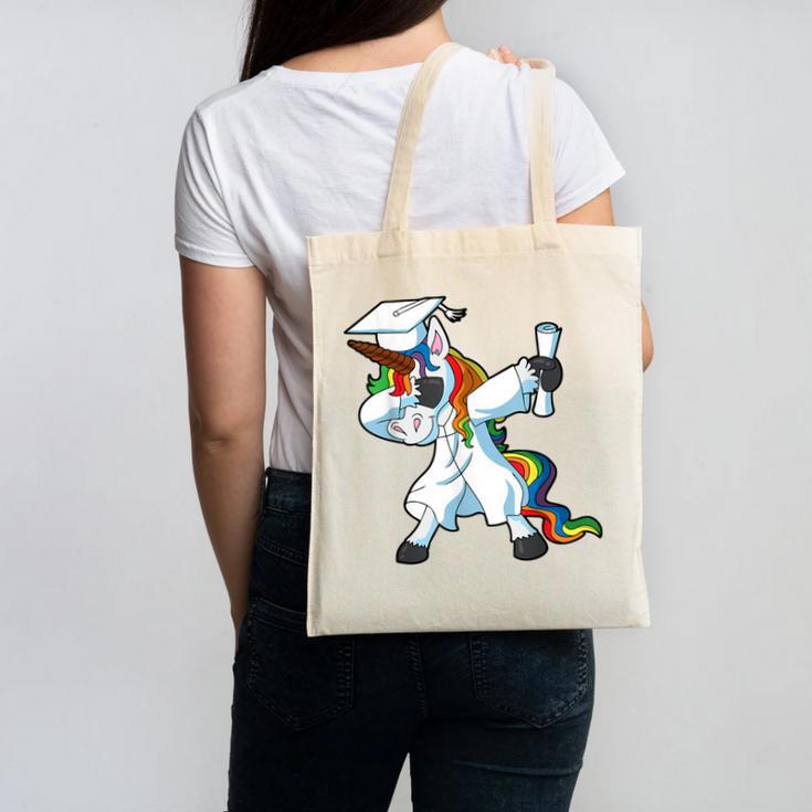 Unicorn Student Graduation 2022 Boys Girls Teenagers Teen Canvas Tote Bag