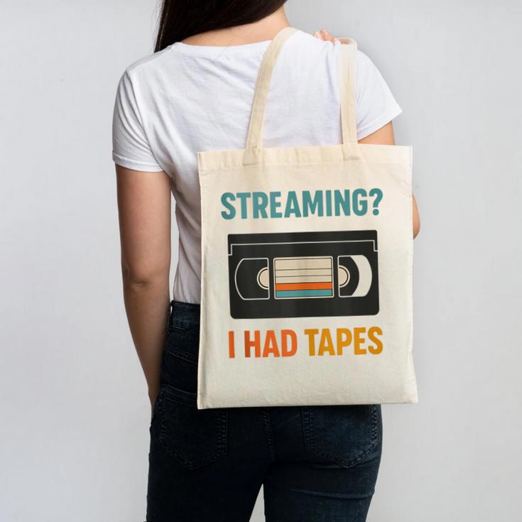 VHS Cassette Tape Retro 80s 90s Nostalgia Canvas Tote Bag
