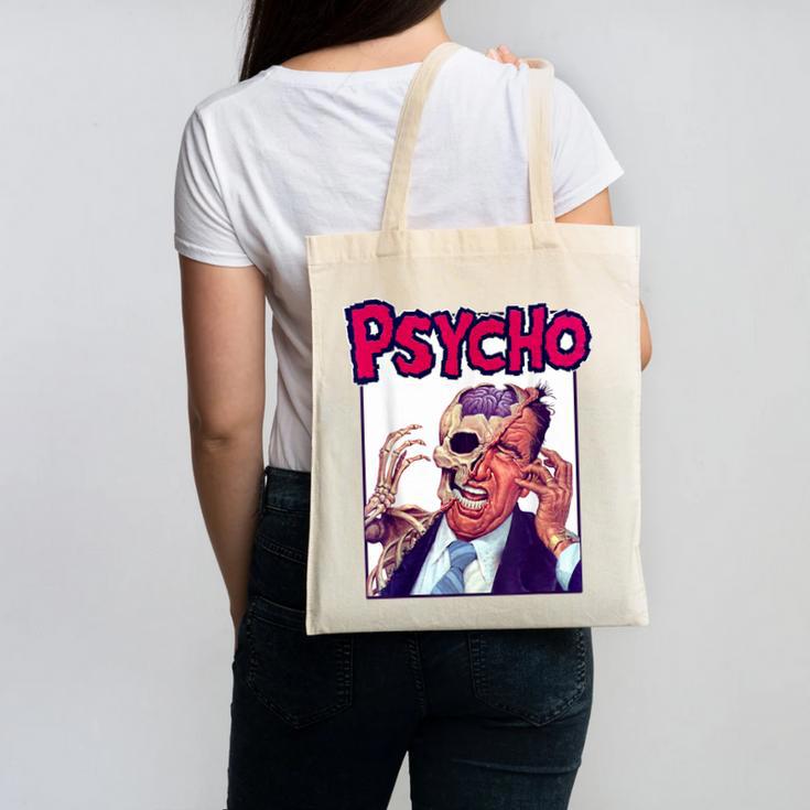 Vintage Movie Horror Poster Comic Book Graphic Film Night Canvas Tote Bag
