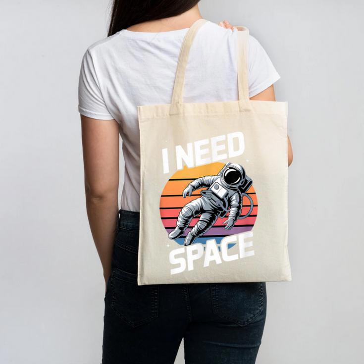 Vintage Space For Introverts I Need Space Canvas Tote Bag