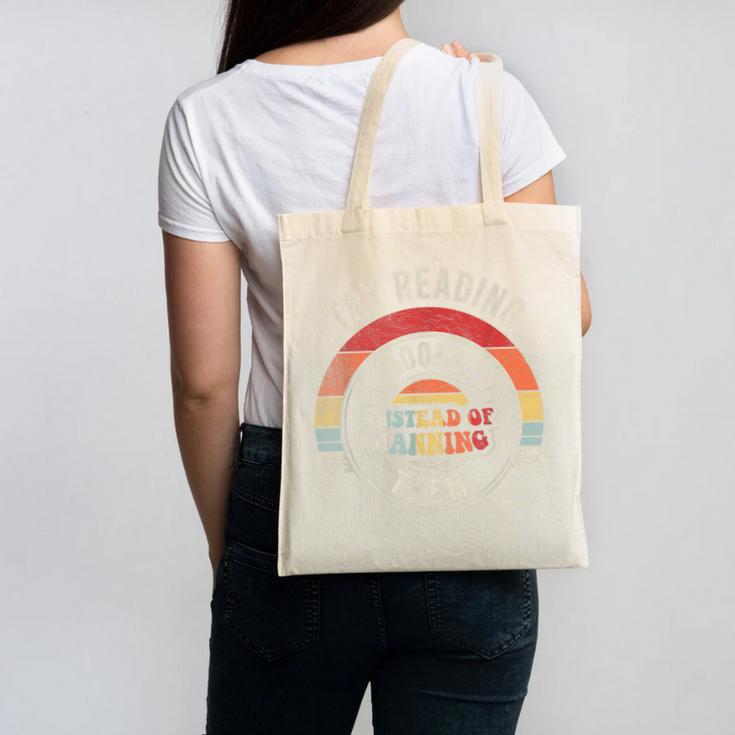 Vintage Try Reading Books Instead Of Banning Them Book Lover Canvas Tote Bag