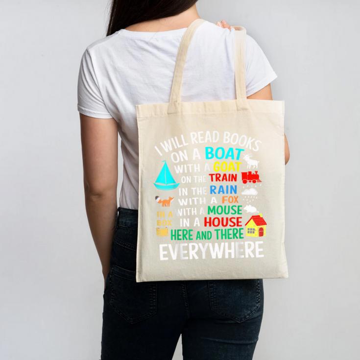 I Will Read Books On A Boat & Everywhere Canvas Tote Bag