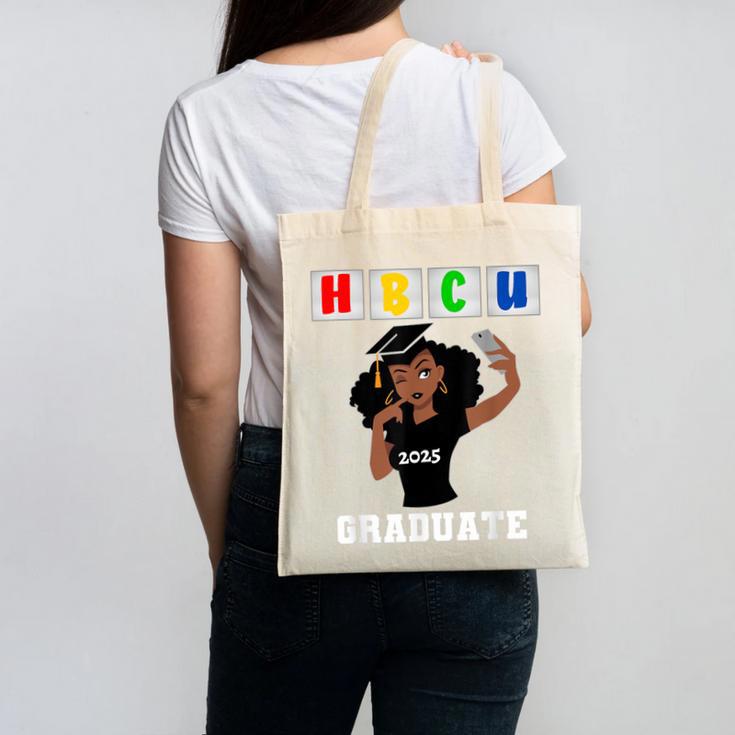 Women HBCU Grad 2025 College Graduation Apparel Canvas Tote Bag