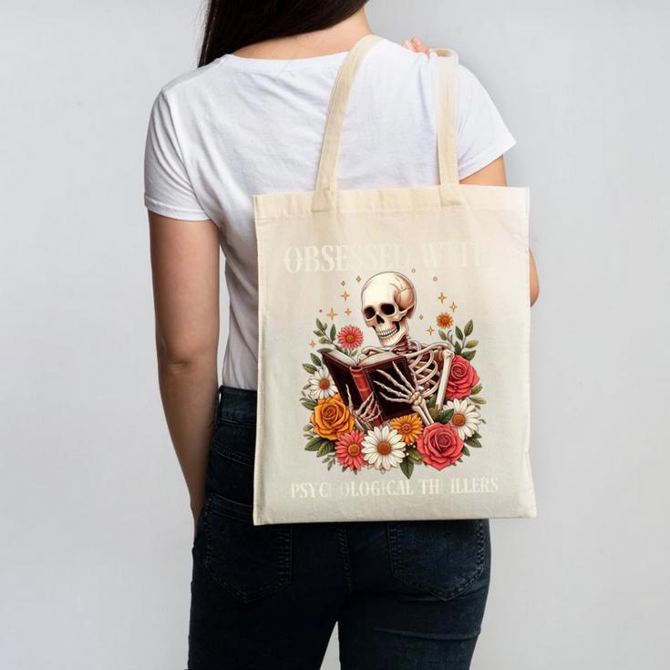 Women's Psychological Thriller Book Reader Lover Canvas Tote Bag