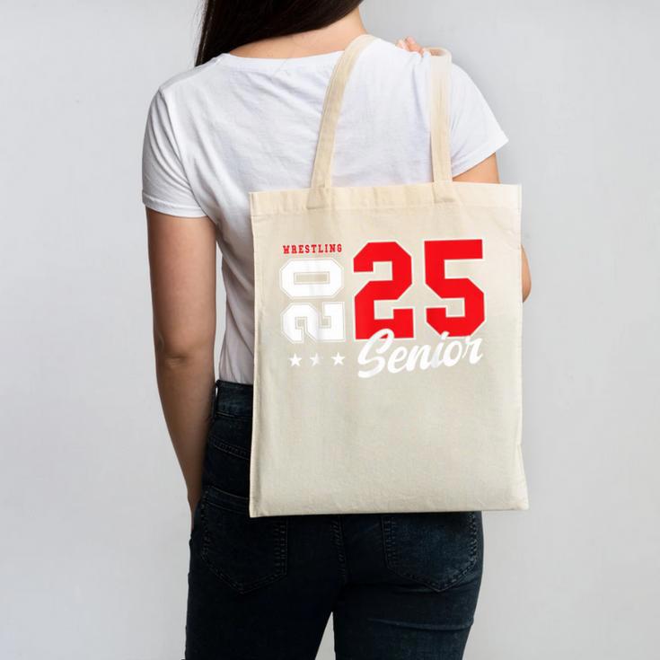 Wrestling Senior Night Wrestling Senior 2025 Graduation 75 Canvas Tote Bag