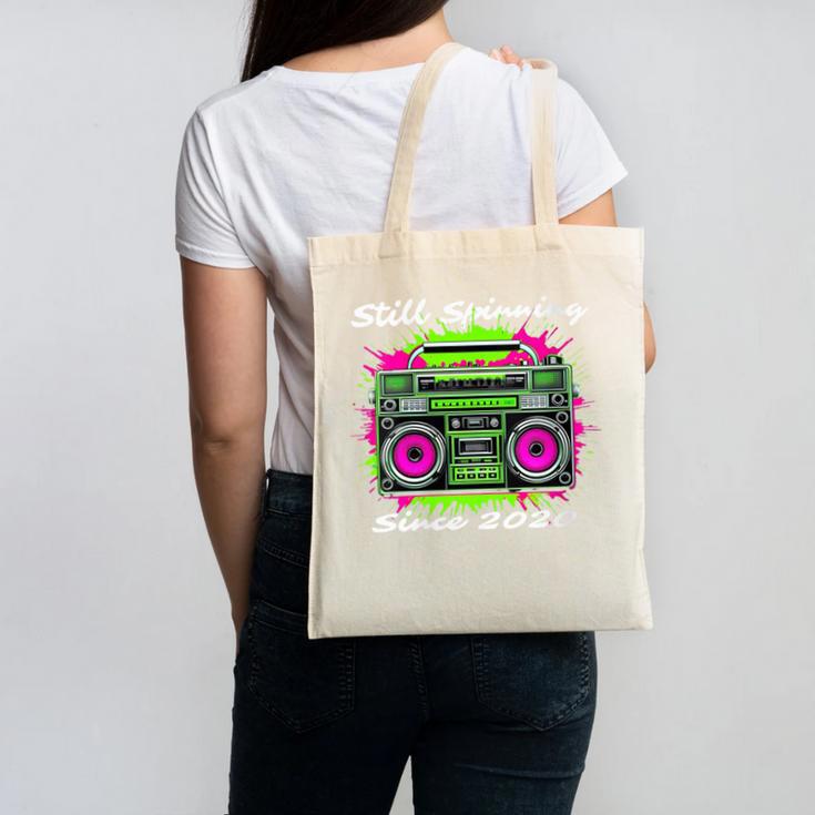 Y2K Home DJ Quarantine Nostalgia Boombox Party Canvas Tote Bag