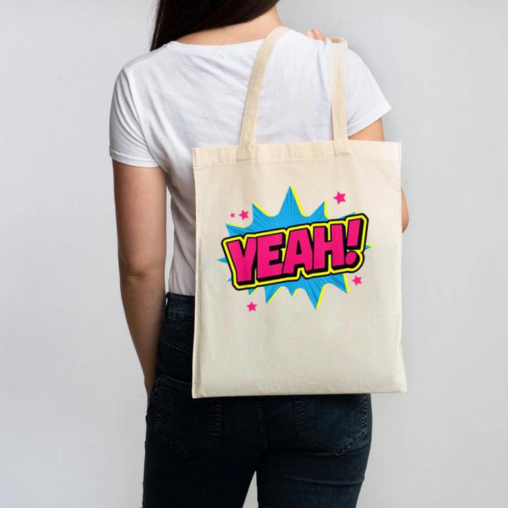 Yeah Comic Comic Book Graphic Canvas Tote Bag