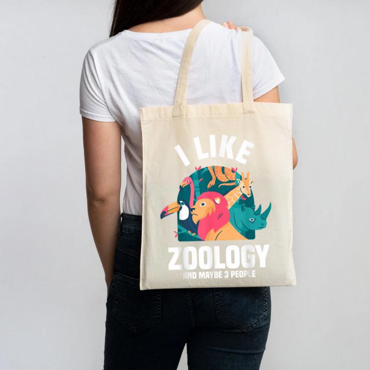 Zoologist Scientist Wildlife Biologist Zoology Introverted Canvas Tote Bag