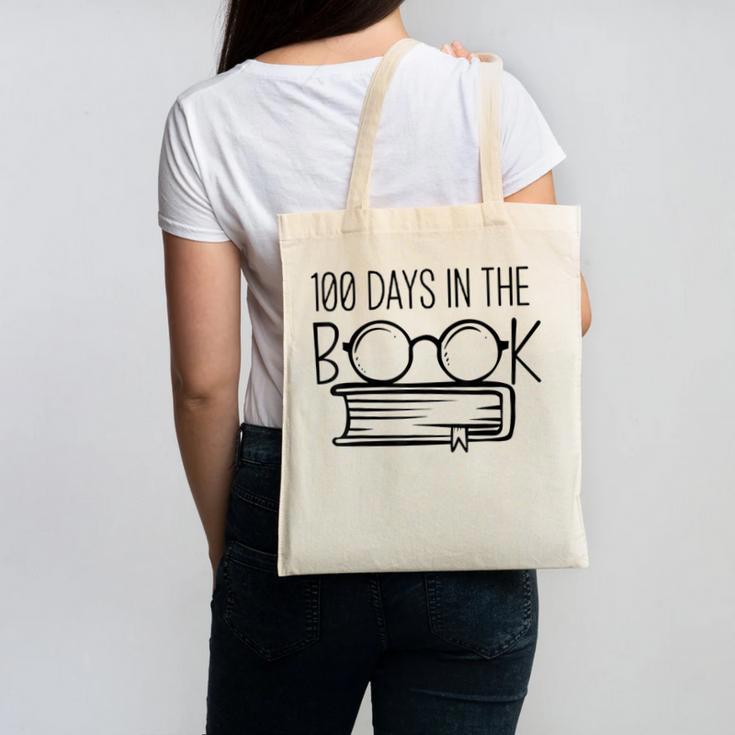 100 Days Of SCHOOKBook Nerd Book Lover Reading Librarian Boo Canvas Tote Bag