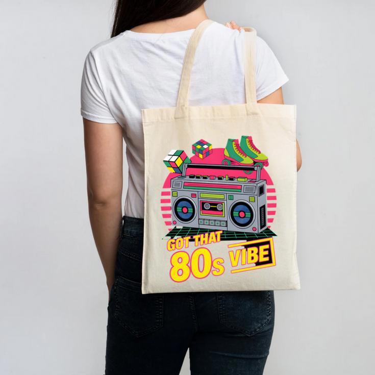 1980s 80s Reunion Nostalgia Memories Music School Grew Up Premium Tri-Blend Canvas Tote Bag
