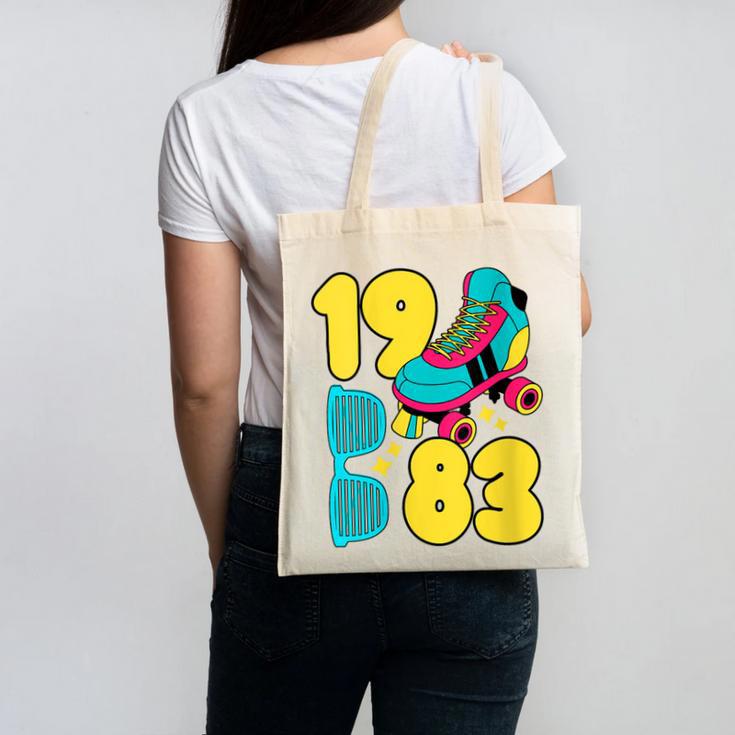 1983 Retro Raised In The 80s Old School Nostalgia Vibes Canvas Tote Bag