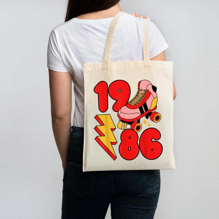 1986 Retro Roller Skate Vintage 80s Nostalgia Collector Canvas Tote Bag