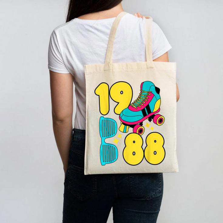 1988 Retro Raised In The 80s Old School Nostalgia Vibes Canvas Tote Bag