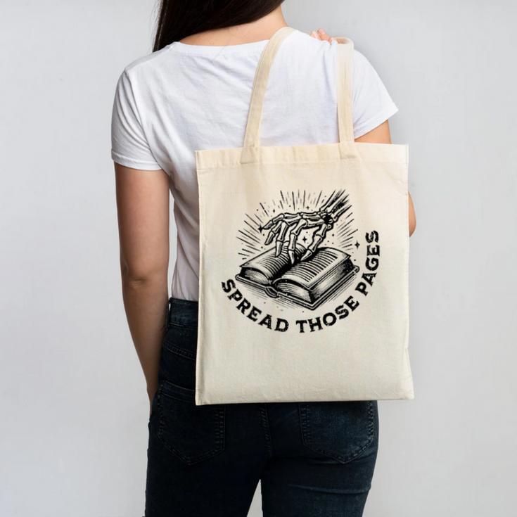 2 SIDES I Look Better Bent Over A Book Saying Quote Canvas Tote Bag