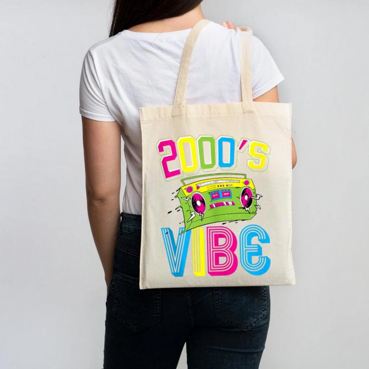 2000's Vibe Hip Hop Costume Early 2000s Party Nostalgia Canvas Tote Bag