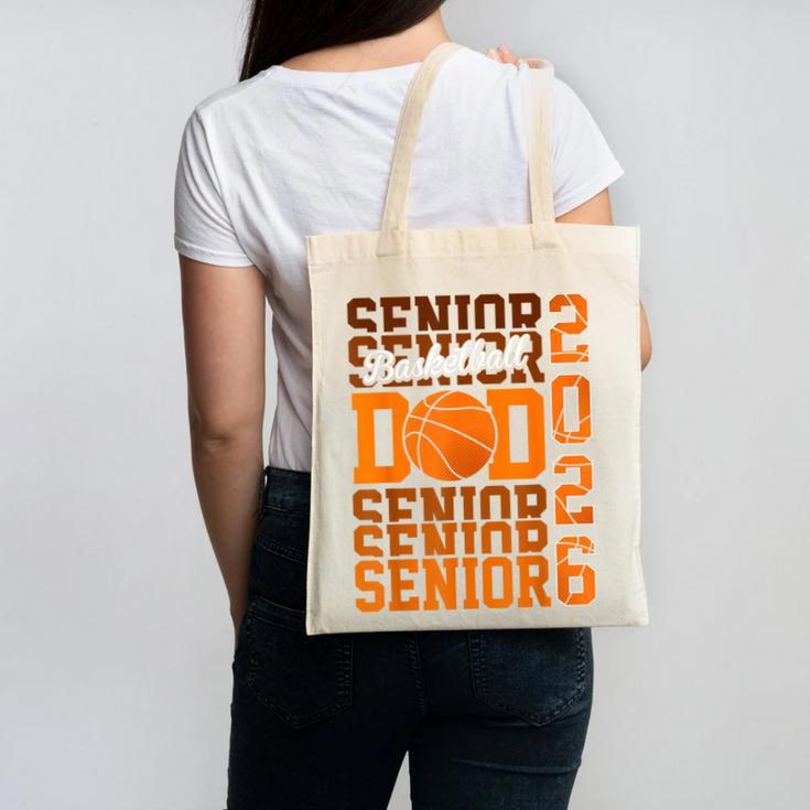 2026 Basketball Senior Dad Graduation Matching Family Canvas Tote Bag