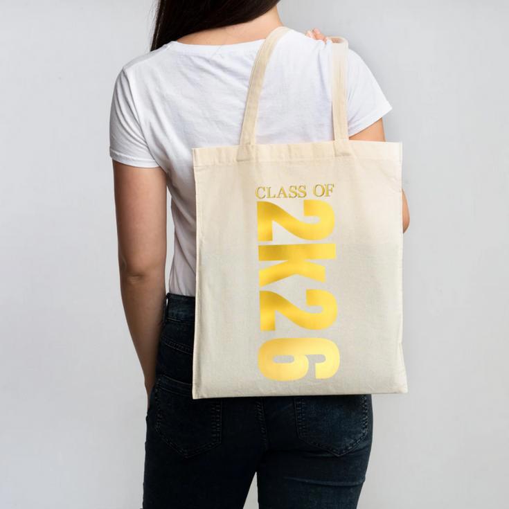 2K26 Class Of 2026 Graduation College Senior Back To School Premium Tri-Blend Canvas Tote Bag