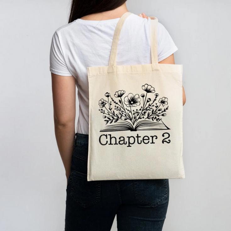 2nd Birthday Girl Chapter 2 Reading Book Lover 2 Year Old Canvas Tote Bag