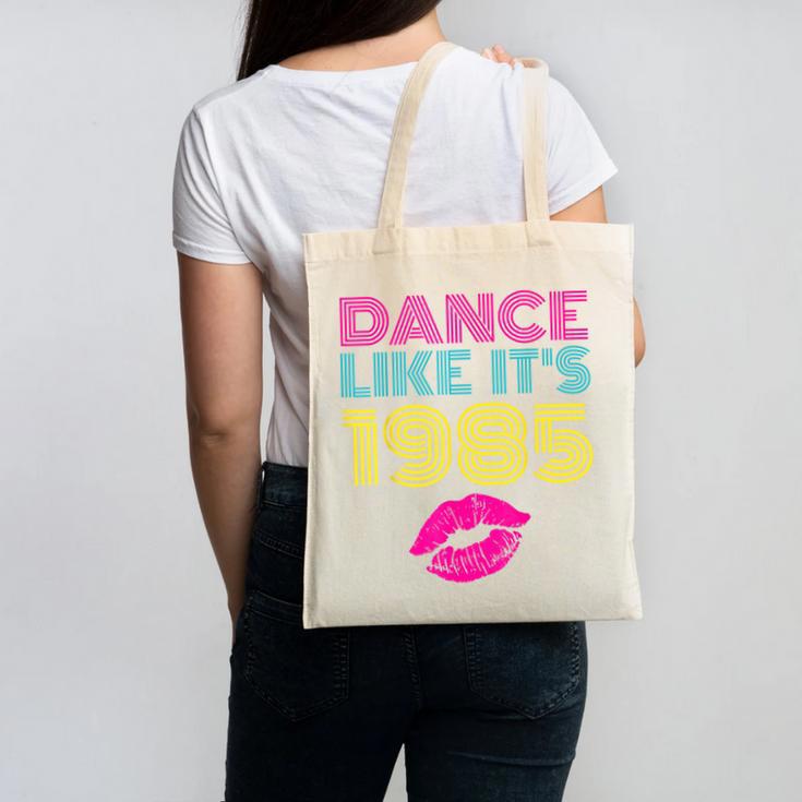 80s Outfit Women Nostalgia Eighties Party Canvas Tote Bag