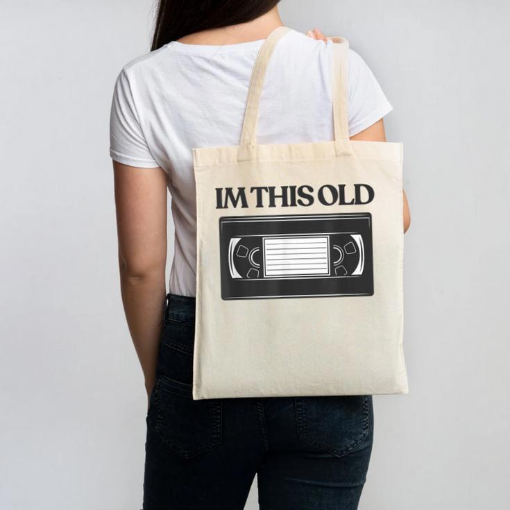 80s VHS Video Cassette Nostalgia Canvas Tote Bag