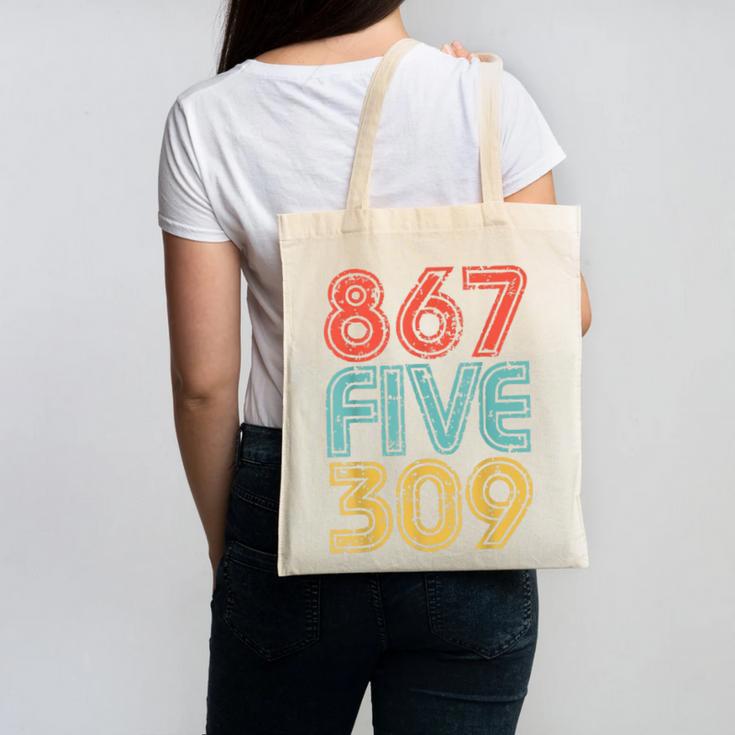 8675309 Retro Vintage 80's 90's Music Nostalgia Canvas Tote Bag 8675309 Retro Vintage 80's 90's Music Nostalgia Canvas Tote Bag