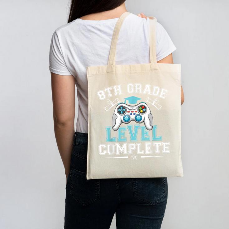 8th Grade Level Complete Graduation 2025 Class Eighth Grade Canvas Tote Bag