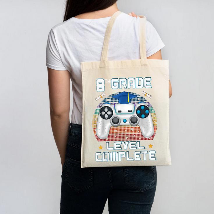 8th Grade Level Complete Graduation Class 2023 Gamer Boys Canvas Tote Bag