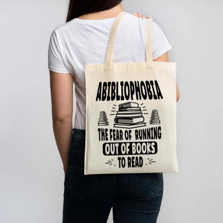 Abibliophobia Definition Book Reading Lover Fans Text Canvas Tote Bag