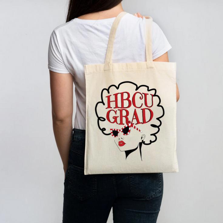 African American HBCU Grad College Graduation Canvas Tote Bag