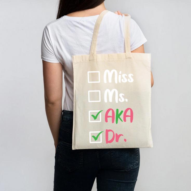 AKA Doctor Medical Worker Appreciation Graduation Canvas Tote Bag