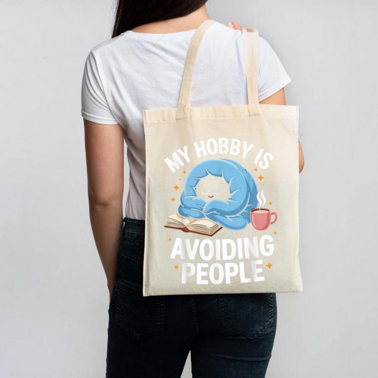 Anti-Social Club Homebody Introvert Hibernate Hermit Shyness Canvas Tote Bag