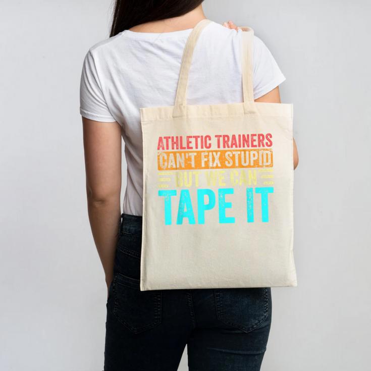 Athletic Trainers Fix Stupid Sports Graduation Vintage Canvas Tote Bag
