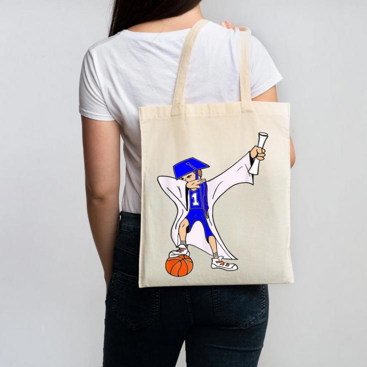 Basketball Dabbing Shirt Senior Graduation Him Her Canvas Tote Bag