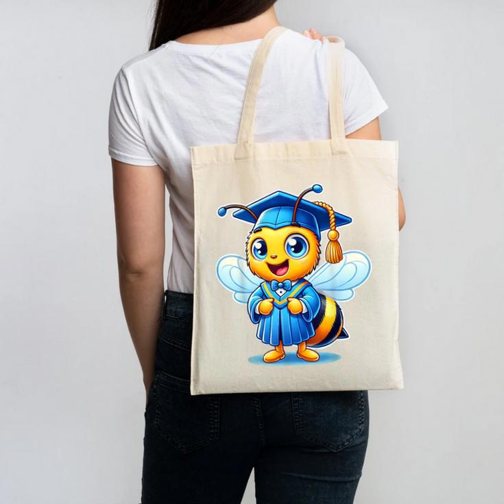Bee Graduation Cute Kindergarten Elementary High School Canvas Tote Bag