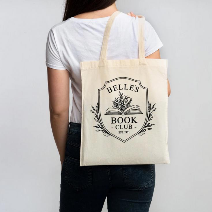 Belle's Book Club Est 1991 Belle's Book Shop Canvas Tote Bag