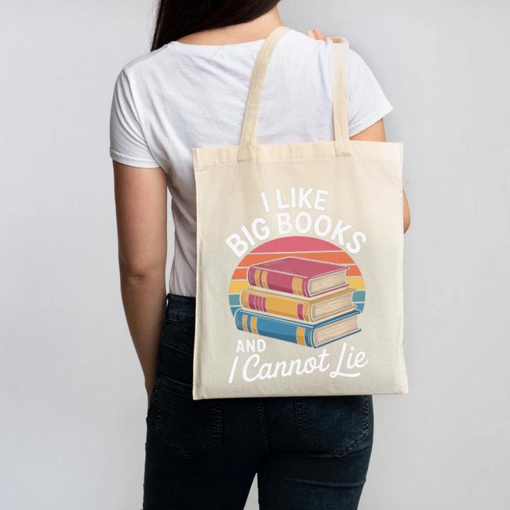 I Like Big Books Cannot Lie Librarian Reading Teacher Canvas Tote Bag