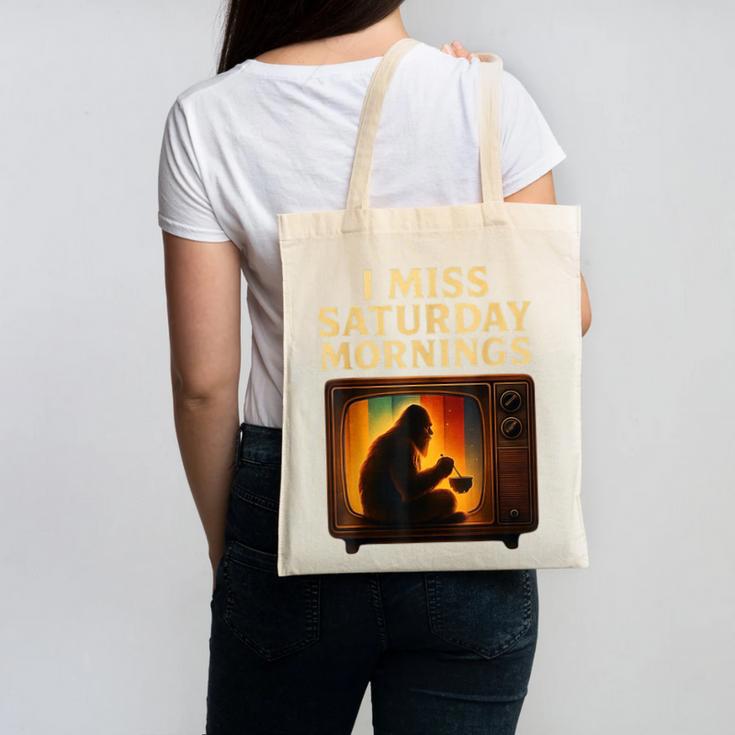 Bigfoot Saturday Morning Nostalgia Canvas Tote Bag Bigfoot Saturday Morning Nostalgia Canvas Tote Bag