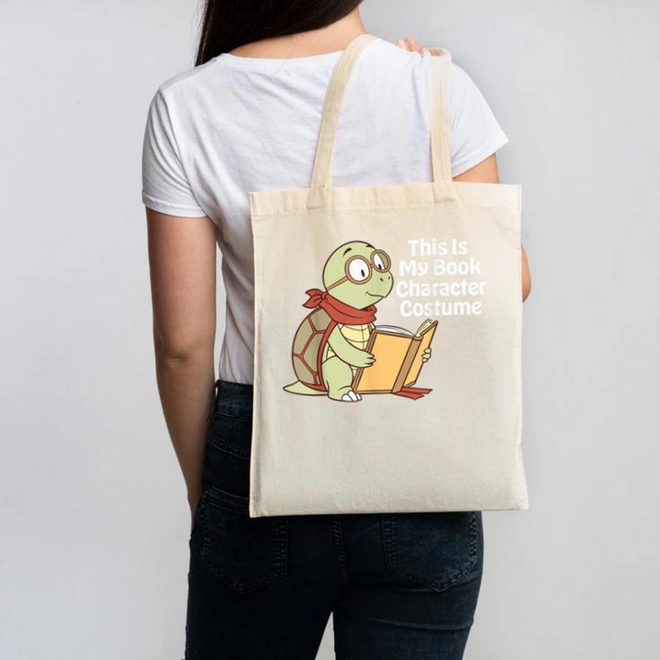 This Is My Book Character Costume Turtle Kids Reading Canvas Tote Bag