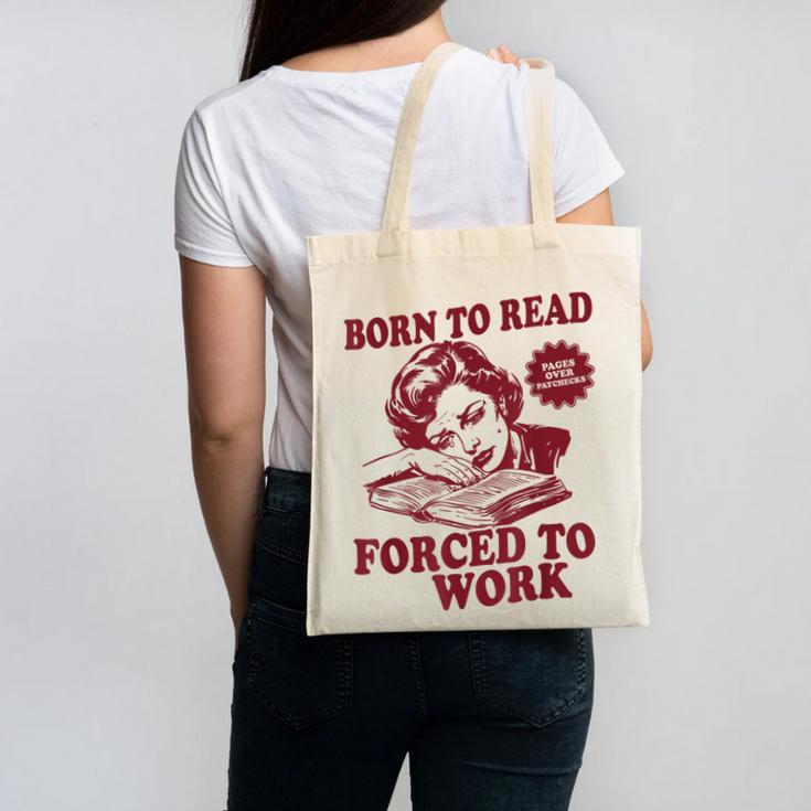 Book Readers Forced To Work Sadness Canvas Tote Bag