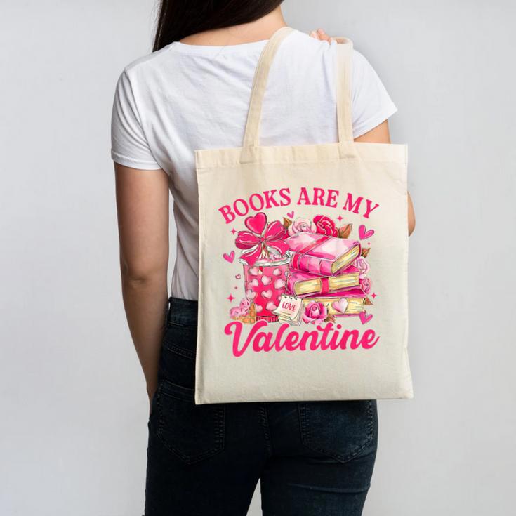 Books Are My Valentine Book Lover Heart Matching Party Canvas Tote Bag Books Are My Valentine Book Lover Heart Matching Party Canvas Tote Bag