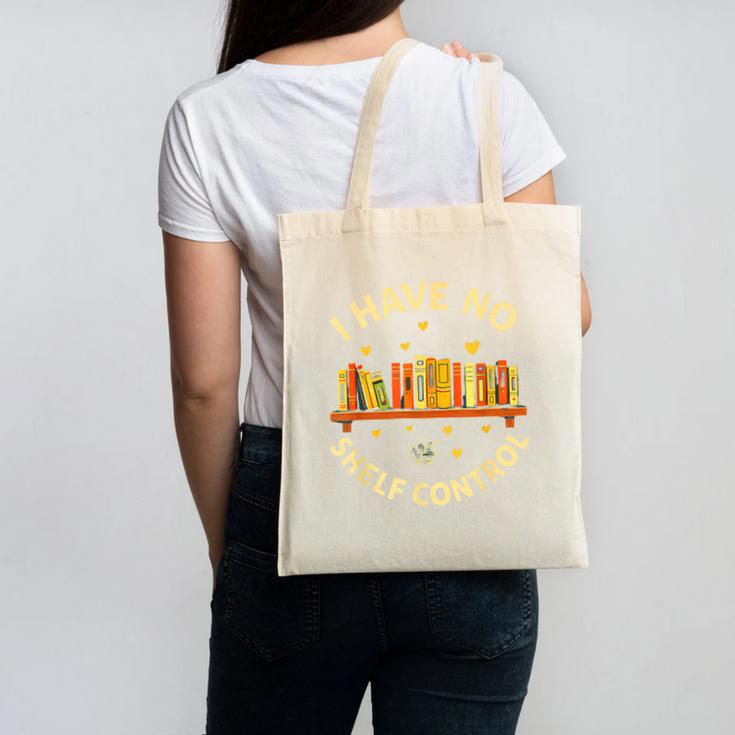 Bookworm I Have No Shelf Control Book Lover Canvas Tote Bag Bookworm I Have No Shelf Control Book Lover Canvas Tote Bag