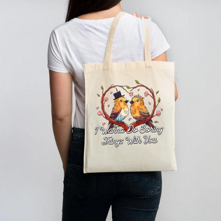 Do Boring Things With You Introvert Couples Antisocial Canvas Tote Bag
