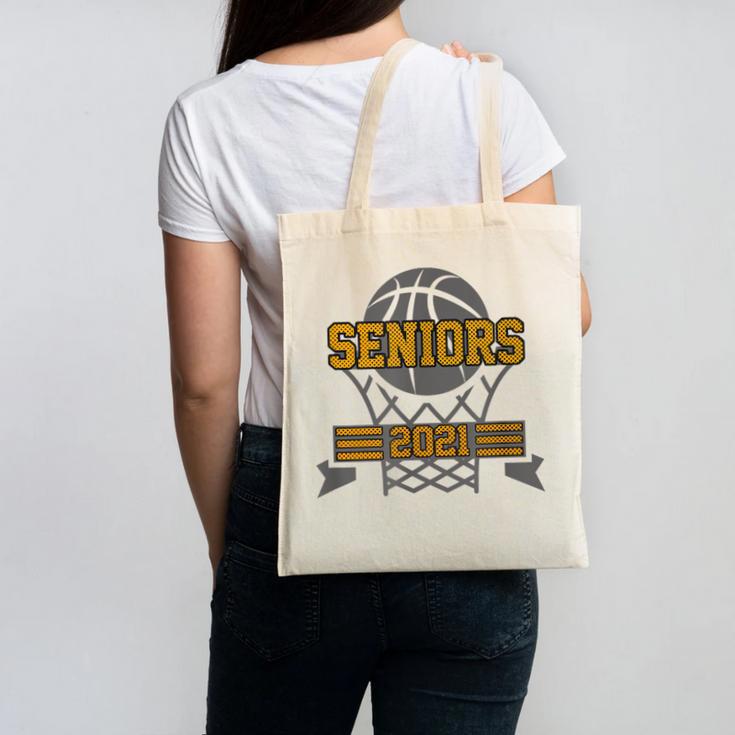 Boys Basketball Senior Class Of 2021 Teenage Graduation Canvas Tote Bag