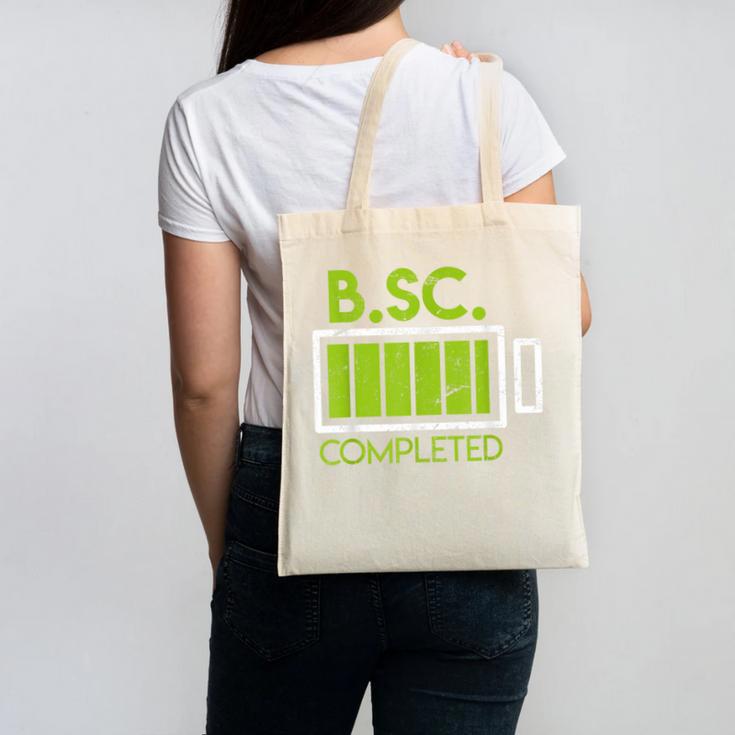Bsc Completed Bachelor Of Science Graduation 2025 Canvas Tote Bag
