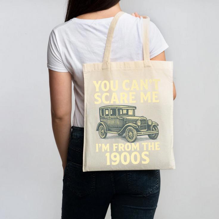 You Can't Scare Me I'm From The 1900s Retro Vintage Car Premium Canvas Tote Bag