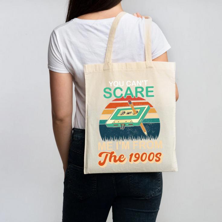 You Can't Scare Me I'm From The 1900s Retro Vintage Premium Tri-Blend Canvas Tote Bag